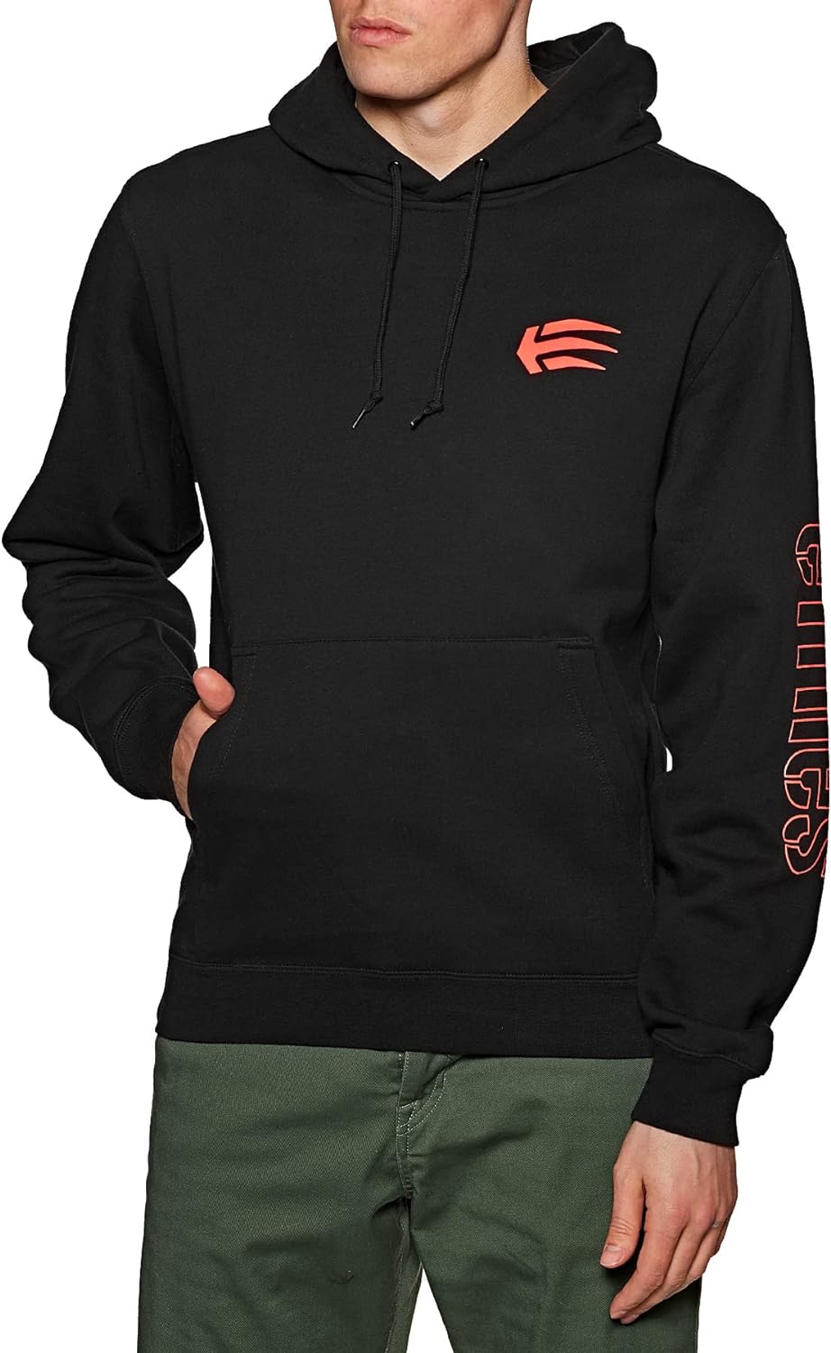 Etnies Joslin Pullover Hoody Small Black Red
