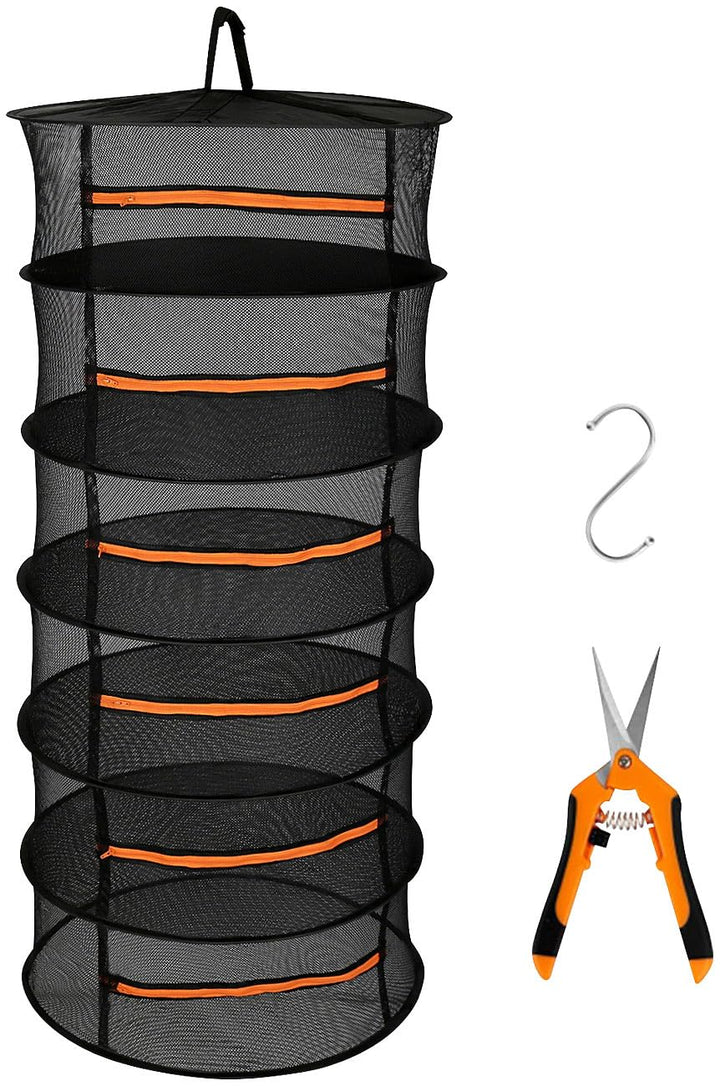 Royal Gardineer 6-lagiges Netz-Abtropfgestell zum Aufhängen, für Kräuter, 120 x 60 cm