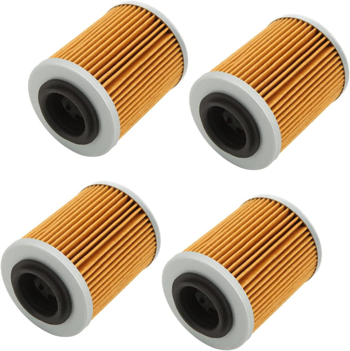 4 Stück Ölfilter, 420256188 KN152 HF152 Motorölfilter Ersatz High Performance für CAN AM 330 400 450