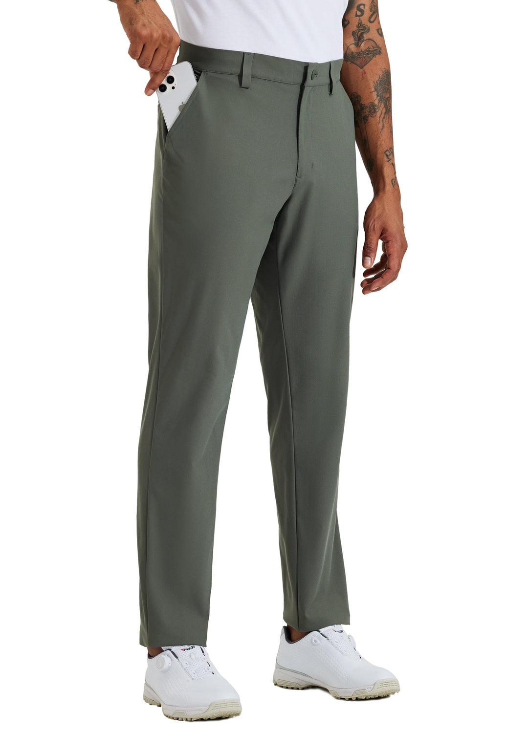 WILLIT Herren Golfhosen Stretch Kleid Hosen Slim Fit Schnelltrockner Casual Arbeitshose Stretchhose