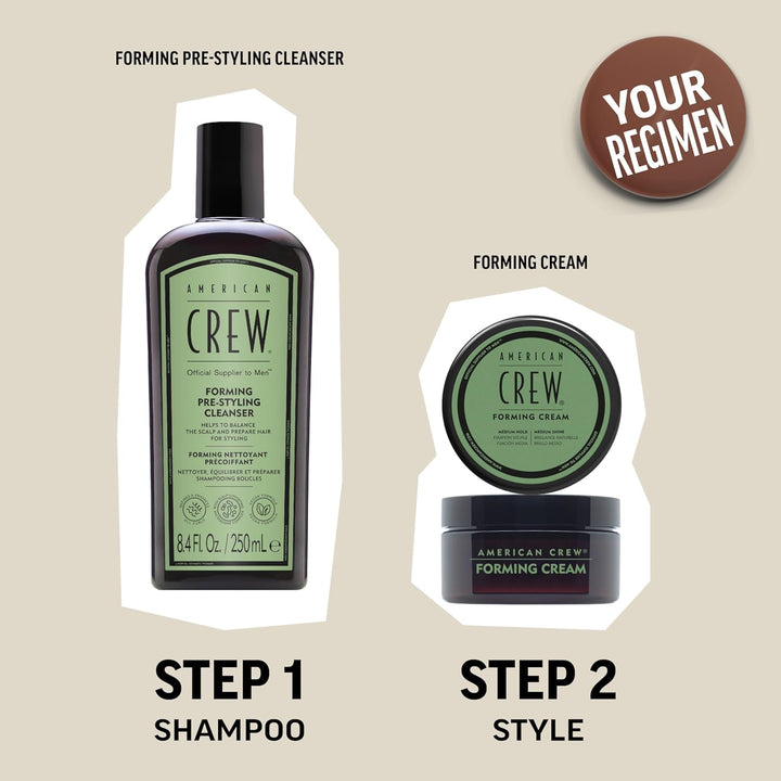 AMERICAN CREW – Forming Cream, 85 g, Stylingcreme für Männer, Haarprodukt mit mittlerem Halt, Stylin