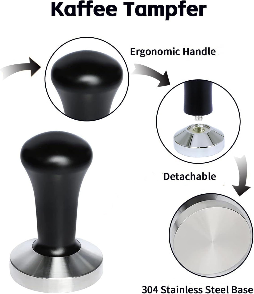 Abklopfbehälter für Siebträger/Tampermatte/Kaffeesatz Kaffee Tamper, Abschlagbehälter für Dein Baris