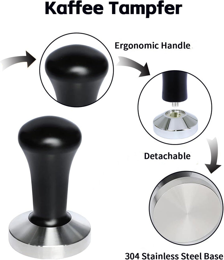 Abklopfbehälter für Siebträger/Tampermatte/Kaffeesatz Kaffee Tamper, Abschlagbehälter für Dein Baris