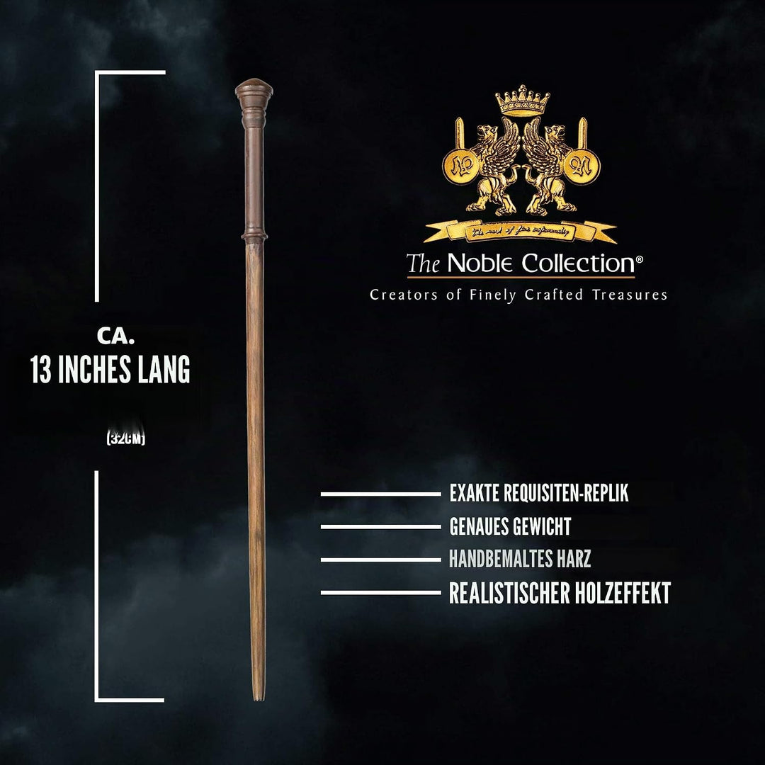 The Noble Collection - Madam Pomfrey Character Wand - 13in (32cm) Wizarding World Wand with Name Tag