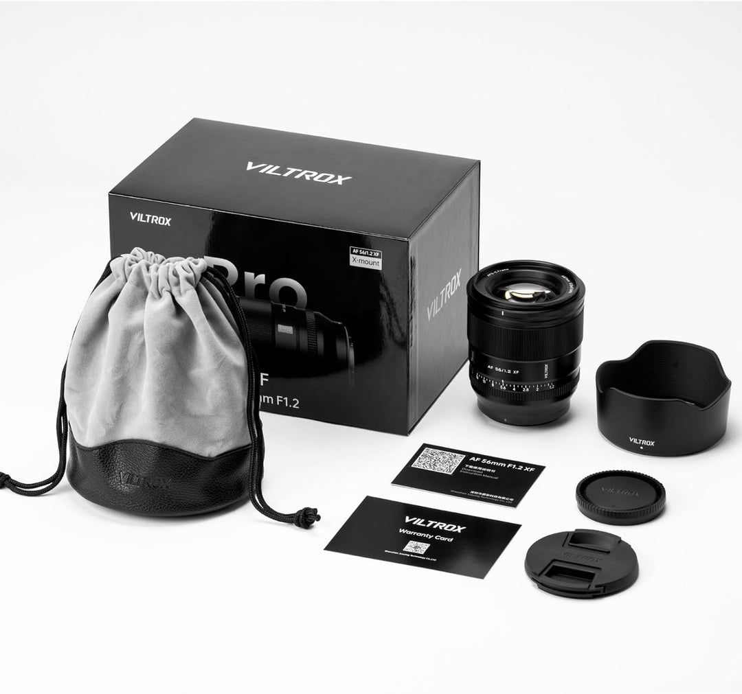VILTROX 56mm F1.2 Pro XF-Mount Objektiv für Fuji, APS-C Autofokus-Objektiv mit grosser Blende für Fu