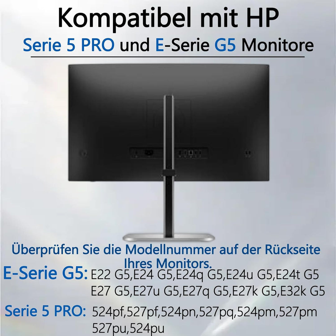 E-Serie G5 VESA-Halterungsadapter kompatibel mit HP Monitoren der Grössen(passend für E24 G5,E24q G5