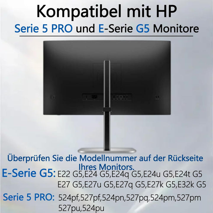 E-Serie G5 VESA-Halterungsadapter kompatibel mit HP Monitoren der Grössen(passend für E24 G5,E24q G5