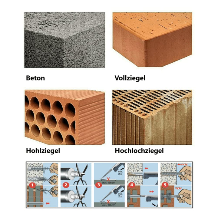 BATIFIX Bohrloch-Ausbläser | zur Reinigung von Bohrlöchern | Ausblaspumpe | Schwerlastbefestigung (B