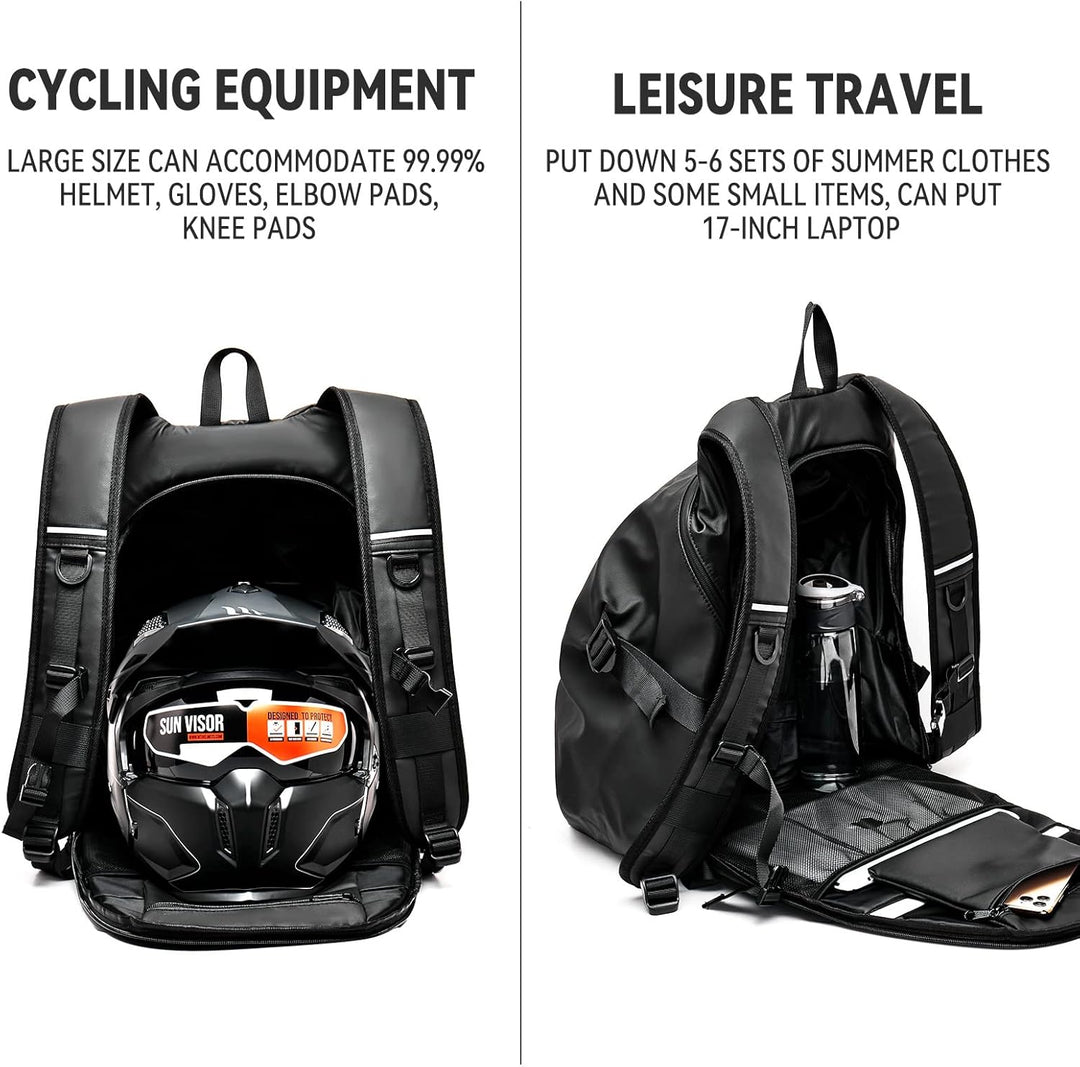 Motorradrucksäcke für Herren, wasserdichter Helmrucksack, Motorradzubehör, Laptoptaschen, Reiserucks