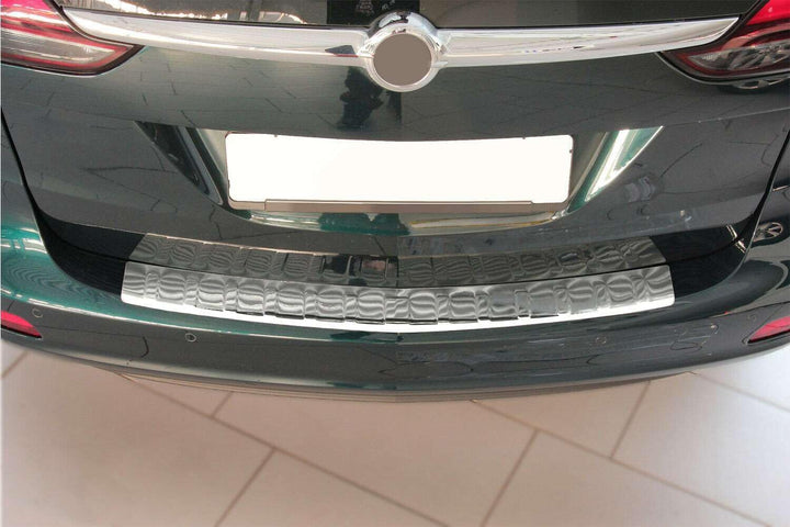 RECAMBO Ladekantenschutz Edelstahl kompatibel für OPEL Zafira C Tourer 2011-2019 - Hochglanz poliert