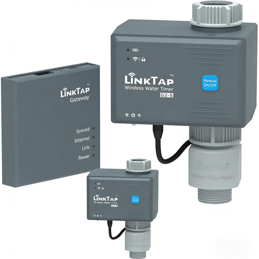 LinkTap G2S Drahtlose Bewässerungscomputer, Gateway, Wassermengenzähler - Automatische Bewässerungsu
