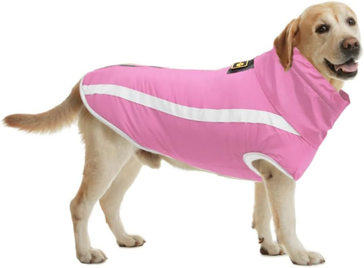FEimaX Hundemantel Hundejacke wasserdichte Reflektierende Wintermantel mit Fleece Gefüttert Hund Wel