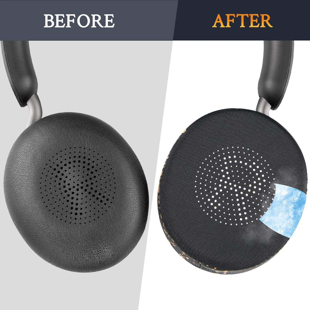 SOULWIT Kühlgel Ersatzpolster Ersatz Ohrpolster für Jabra Evolve2 65 (Evolve 2 65MS 65UC MS UC)/Evol