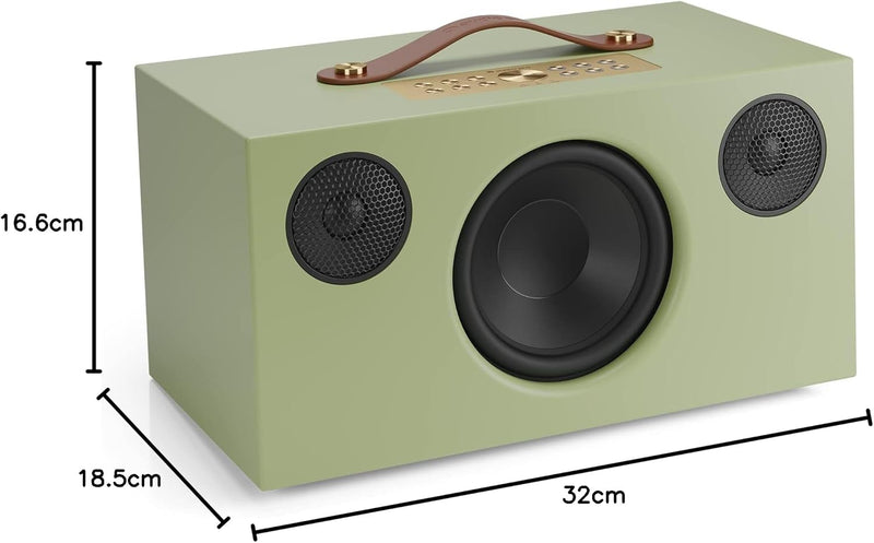 Audio Pro C10 MkII - Tragbarer Multiroom Lautsprecher mit Bluetooth - Kabelloser Smart Speaker mit A