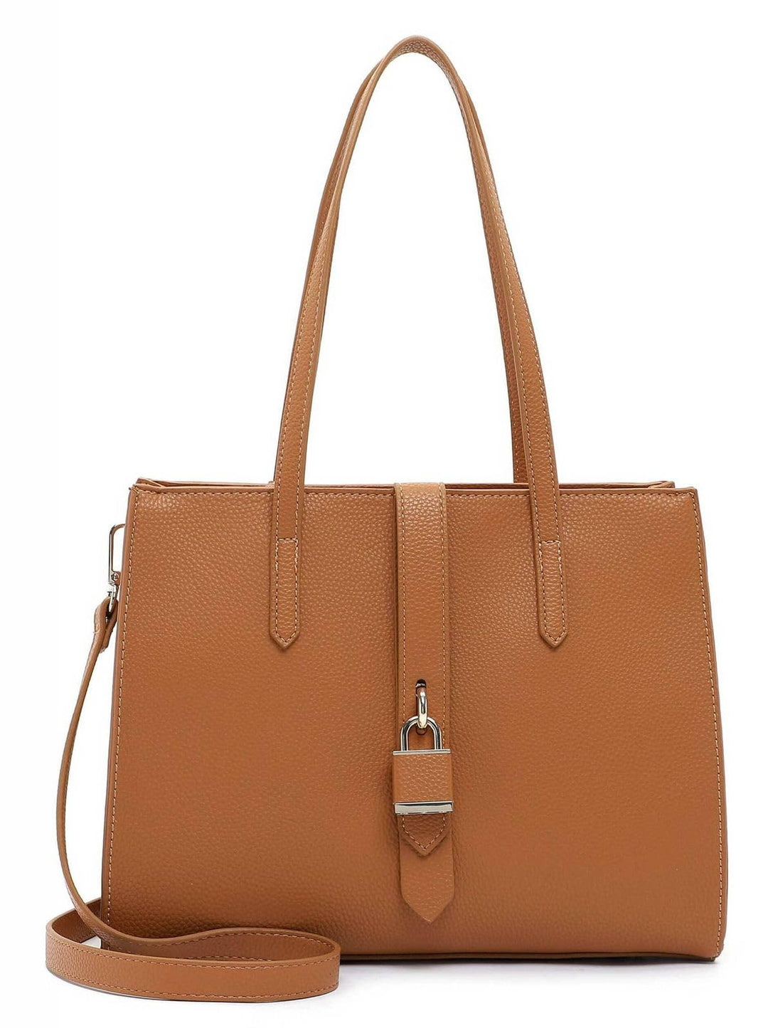 Tamaris Shopper Jasmina 31753 Damen Handtaschen Uni Einheitsgrösse Cognac 700, Einheitsgrösse Cognac