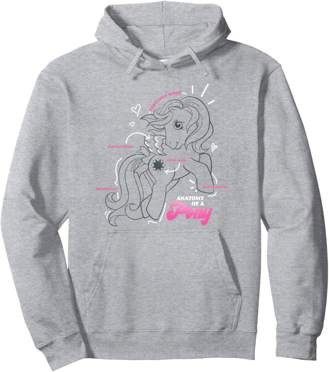 My Little Pony Starshine Anatomy Of A Pony Vintage Diagram Pullover Hoodie