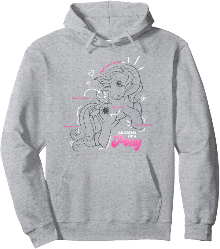 My Little Pony Starshine Anatomy Of A Pony Vintage Diagram Pullover Hoodie