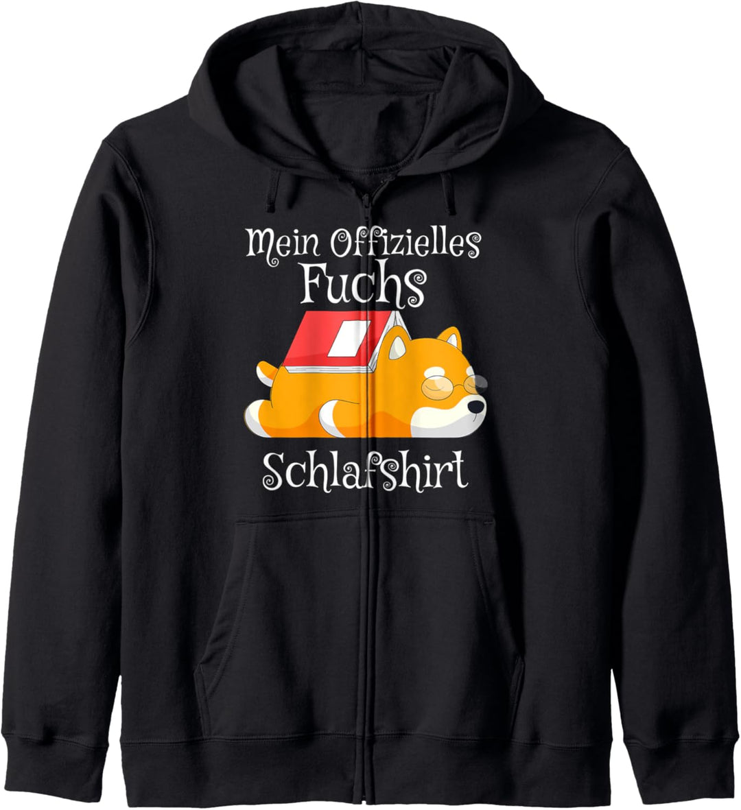 Schlafhemd Pyjama Schlafanzug Nachthemd Fuchs Gimmick Kapuzenjacke