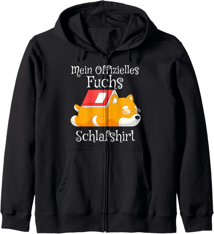 Schlafhemd Pyjama Schlafanzug Nachthemd Fuchs Gimmick Kapuzenjacke