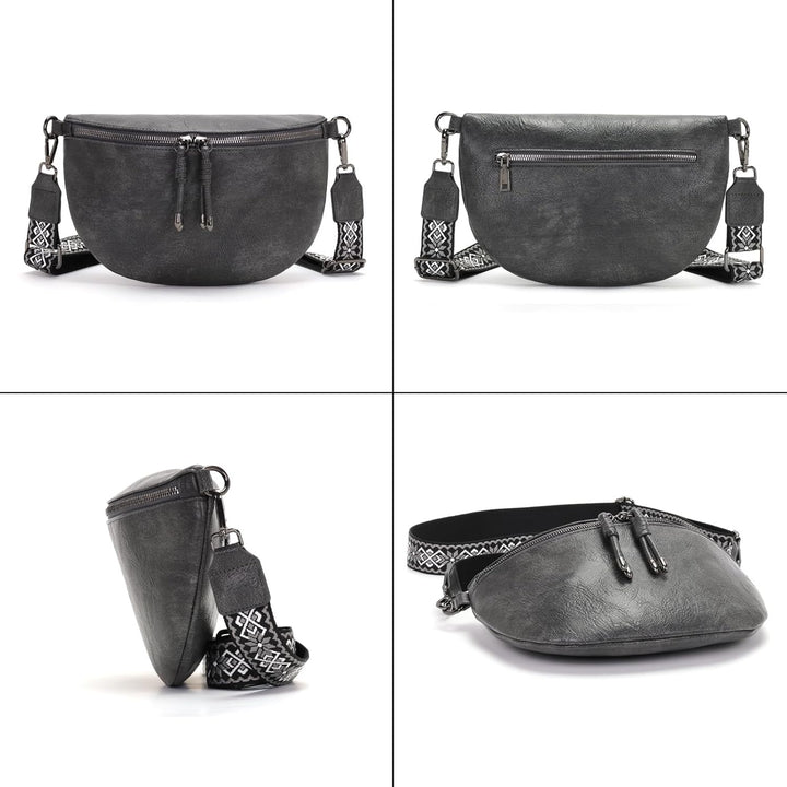 YISUOHOOM Bauchtasche Damen Umhängetasche klein Crossbody Bag Veganes Leder Brusttasche kleine tasch