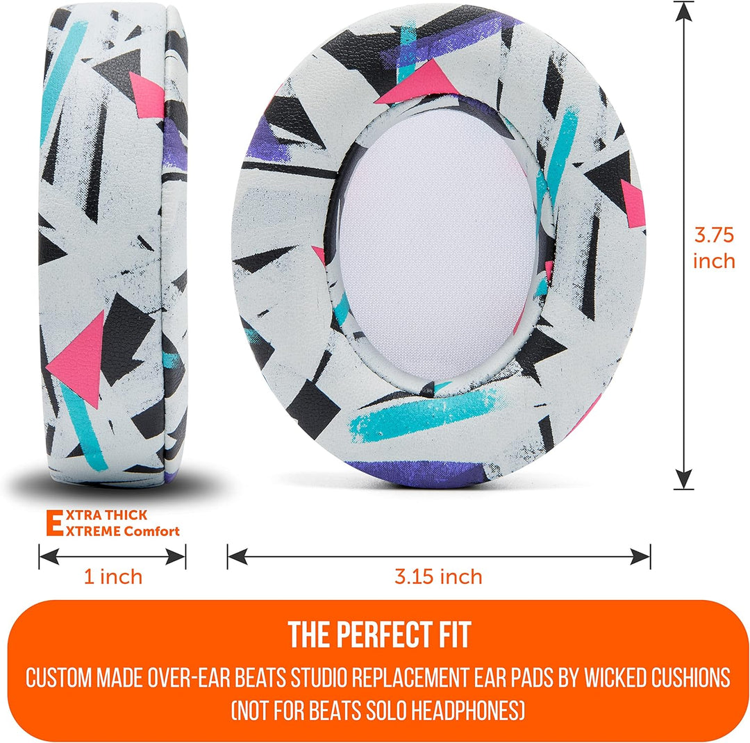 WC Wicked Cushions Ersatz-Ohrpolster für Beats Studio 2 & 3 (B0501, B0500) Wired & Wireless | Passt
