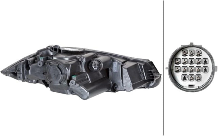 HELLA 1LL 354 815-091 Bi-Xenon/LED-Hauptscheinwerfer - links - für u.a. Jaguar Xf (X250) Links (Fahr