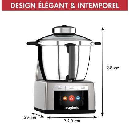 Magimix Cook Expert Küchenmaschine Chrom matt Weiss, Weiss