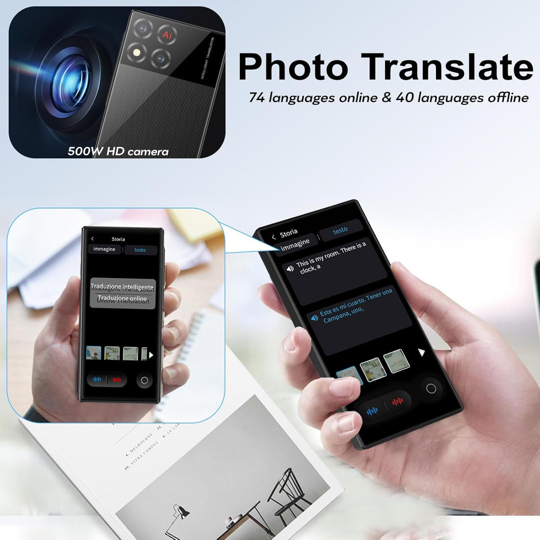 Sprachübersetzer Ohne Internet, Sprachübersetzer Translator Übersetzer mit 148 Sprachen, Ki Übersetz