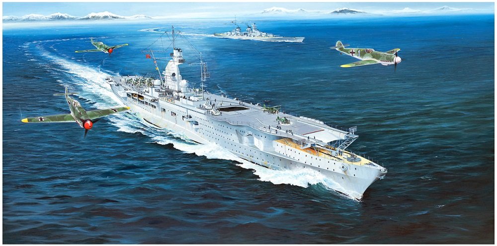 Trumpeter 005628 1/350 DKM Peter Strasser, Marineblau