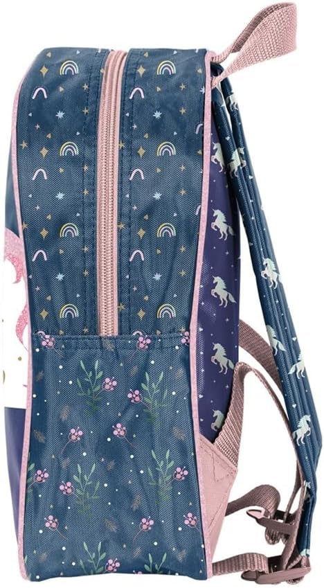 Unicorn Einhorn Kindergarten-Rucksack Set 4tlg. mit Brotdose, Trinkflasche und Turnbeutel Be