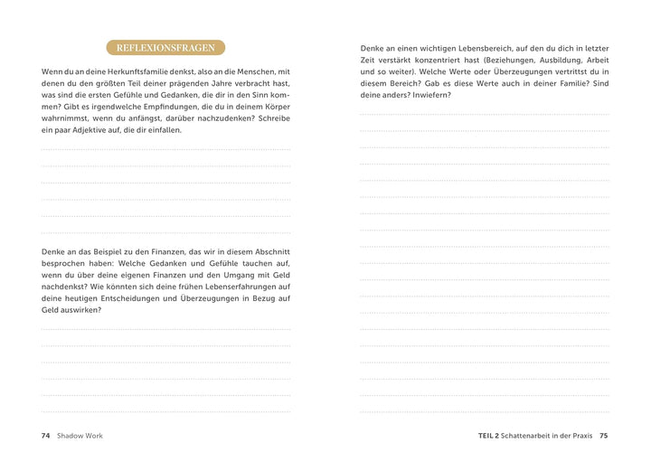Shadow Work – Dein persönliches Workbook: Heile dein inneres Kind mit Schattenarbeit – Anleitung und