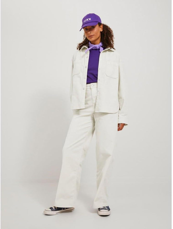 JACK & JONES Damen Jxgelly New RLX Cord Overshirt Sn Jacke XS Bone White, XS Bone White
