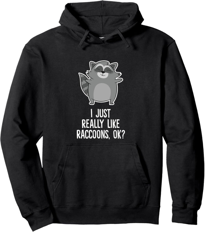 Ich Mag Waschbären Einfach Wirklich Lustiges Waschbär Pullover Hoodie