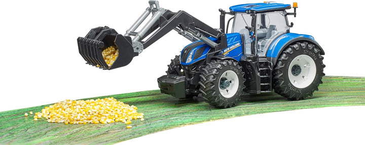 bruder 03121 - New Holland T7.315 mit Frontlader - 1:16 Bauernhof Landwirtschaft Traktor Trecker Sch