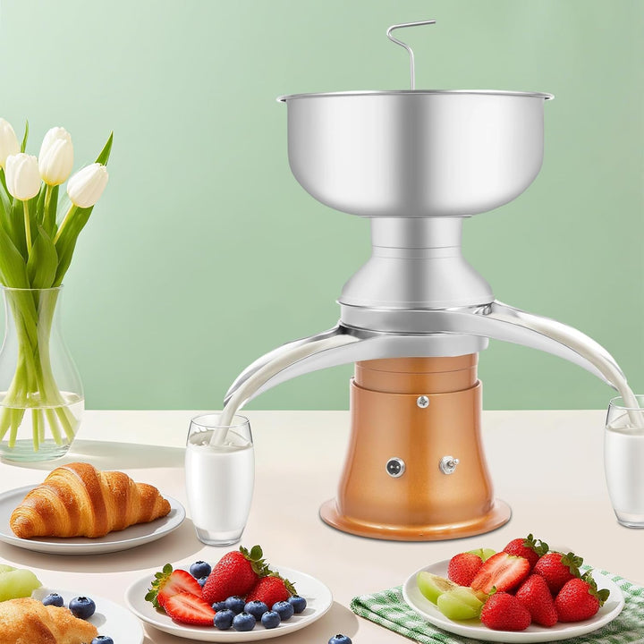 Elektrischer Milchcremeabscheider, 5L Milchcreme Separator Maschine Elektrische Milchzentrifuge Tren