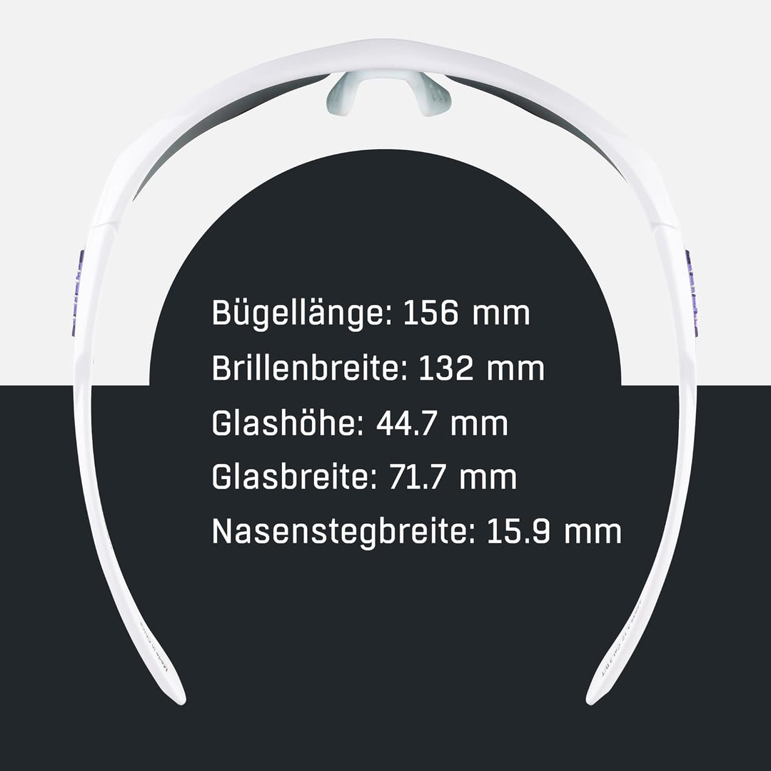 ALPINA NYLOS HR - Verspiegelte und Bruchsichere Sport- & Fahrradbrille Mit 100% UV-Schutz Für Erwach