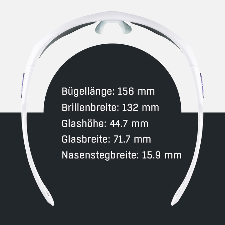 ALPINA NYLOS HR - Verspiegelte und Bruchsichere Sport- & Fahrradbrille Mit 100% UV-Schutz Für Erwach