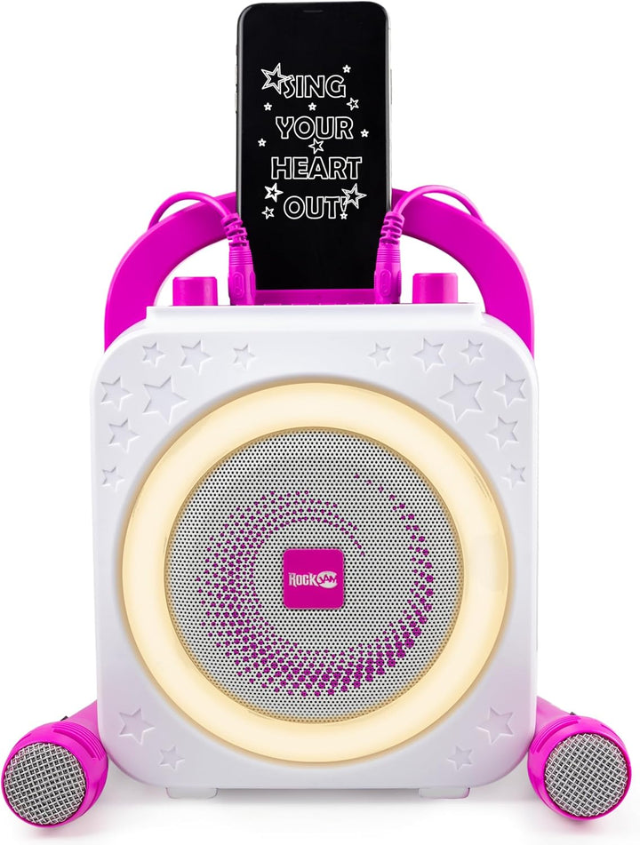 RockJam Ring Bluetooth Karaoke Machine with Two Mics