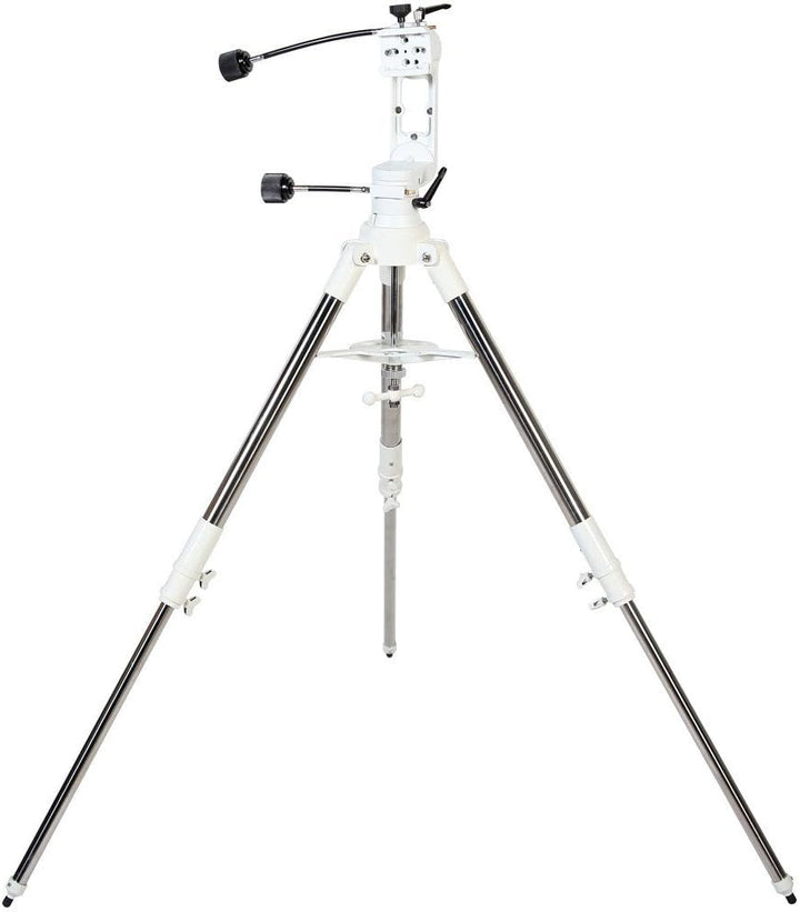 Bresser Azimutale Teleskop Montierung Twilight I mit 3-Bein-Stativ aus Edelstahl, flexiblen Antriebs