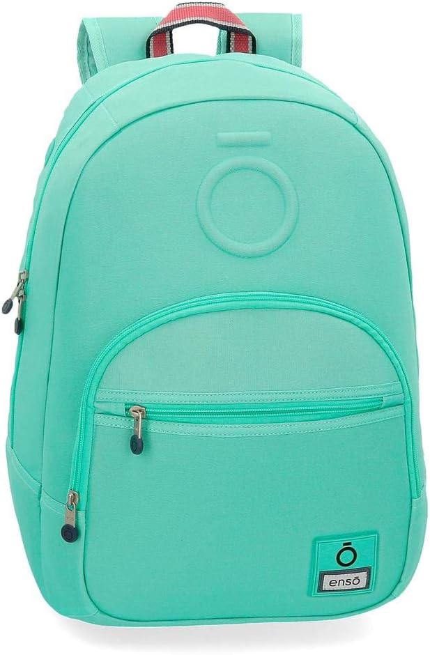 Enso Basic An Trolley anpassbarer Rucksack Grün 32x46x15 cms Polyester für 15,6"-Laptop 22.1L Türkis