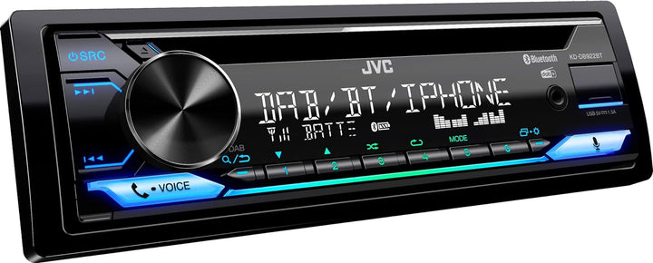JVC KD-DB922BT Autoradio DAB+ Tuner, Anschluss für Lenkradfernbedienung, Bluetooth-Freisprecheinr