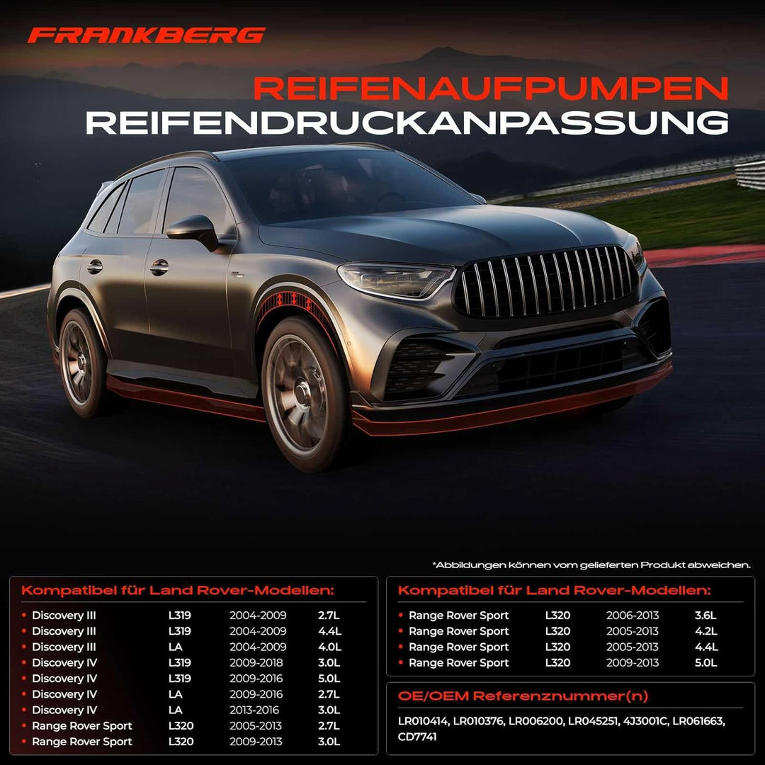 Frankberg Luftfederung Kompressor Niveauregulierung Kompatibel mit Discovery III L319 2004-2009 Disc