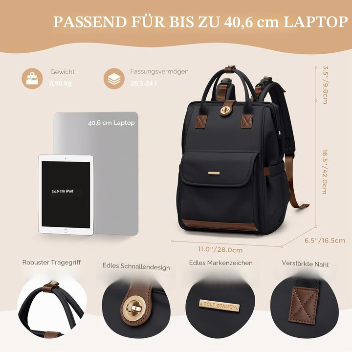 Wickeltasche, Rucksack, multifunktional, wasserabweisend, mit Haken, lässige Wickeltasche zum Aufhän