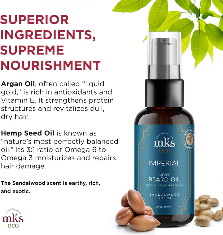 MKS-Eco Men Imperial Men's Beard Oil Sandalwood