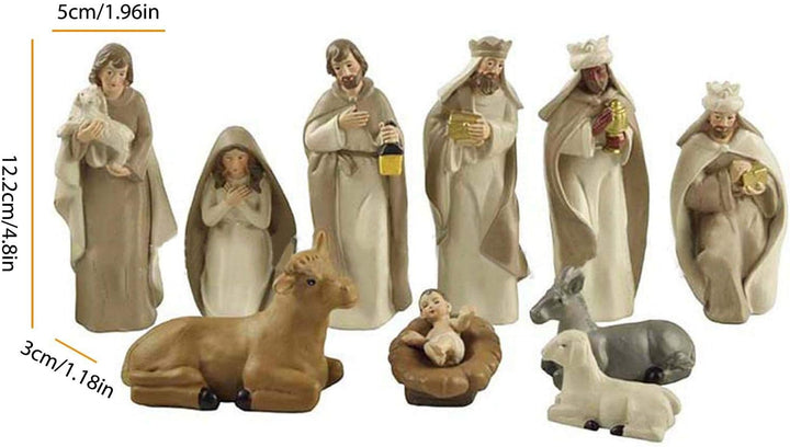 Weihnachtskrippenfiguren Weihnachtskrippe mit Figuren Weihnachtskrippe Jesus Weihnachtsfigur Polyres