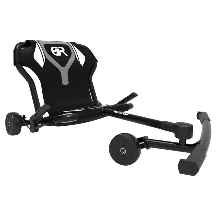 EzyRoller Pro X Fun Fahrzeug Dreirad für Jugendliche und Erwachsene Trike ab 10 Jahre Schwarz, Schwa
