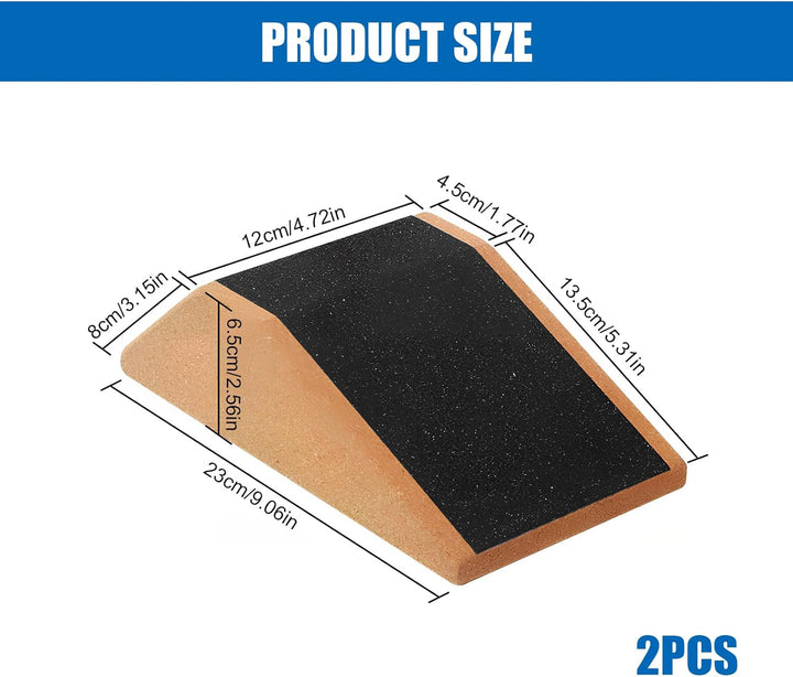 Squat Wedge Block 2 Pcs Kork-Kniebeugen-Keilblock Non Slip Professional Squat Ramp Balance Board für