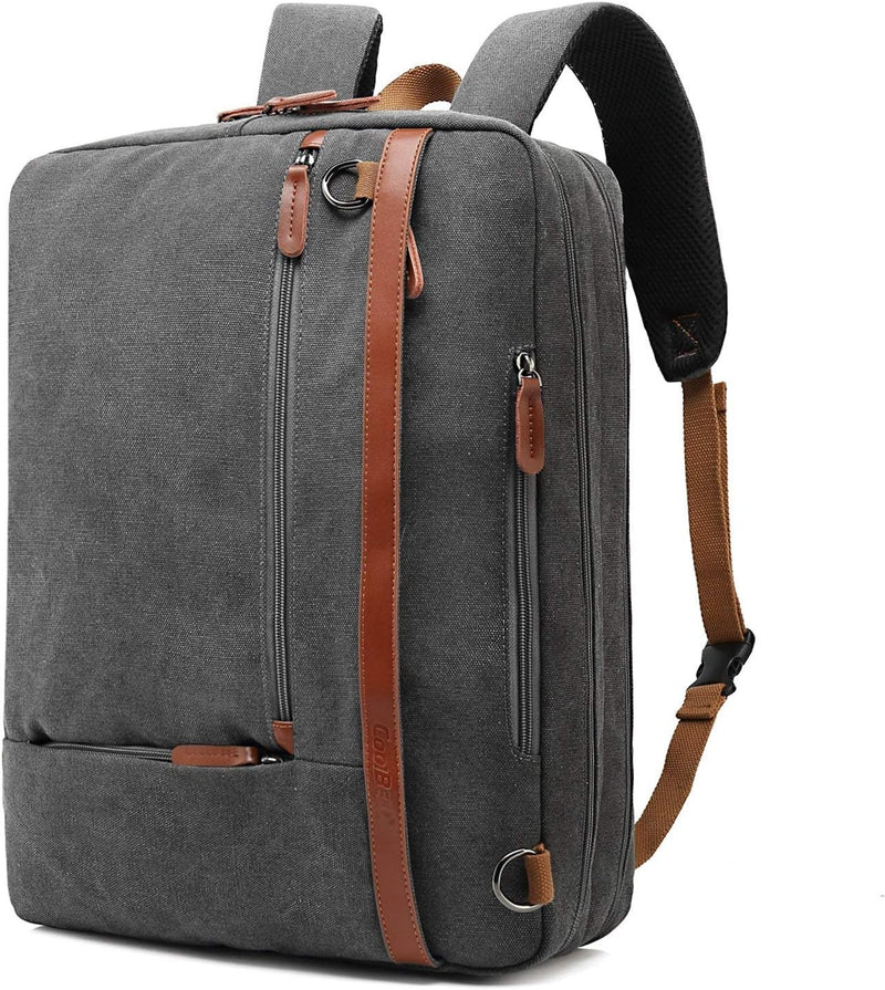 CoolBELL umwandelbar Aktentasche Rucksack Messenger Bag 17,3 Zoll Laptoptasche Herren Business Umhän