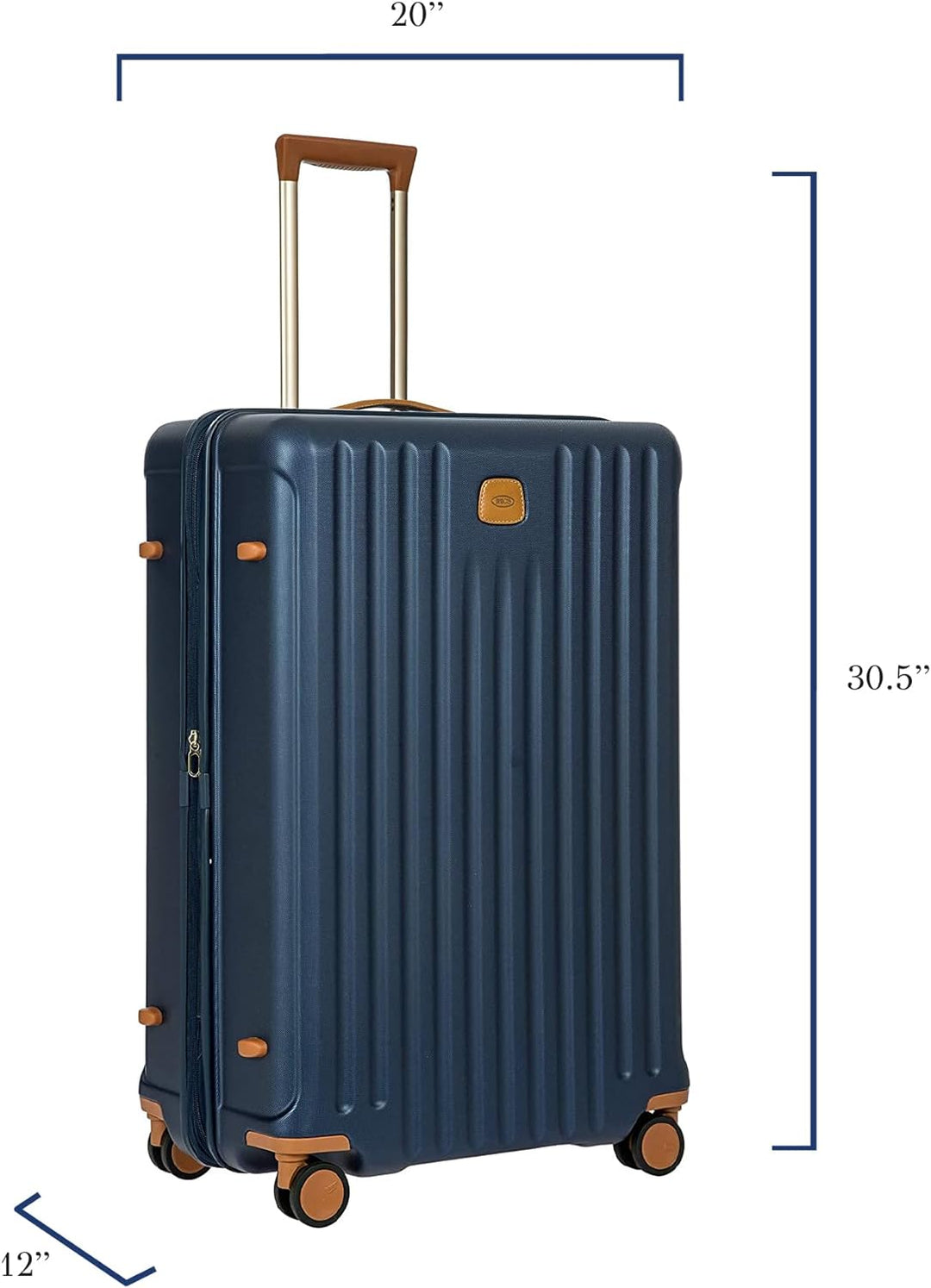 Bric's Hartschalen-Trolley Erweiterbar, Kollektion Capri, Mittelgrosser Koffer mit 4 Rollen, Leicht