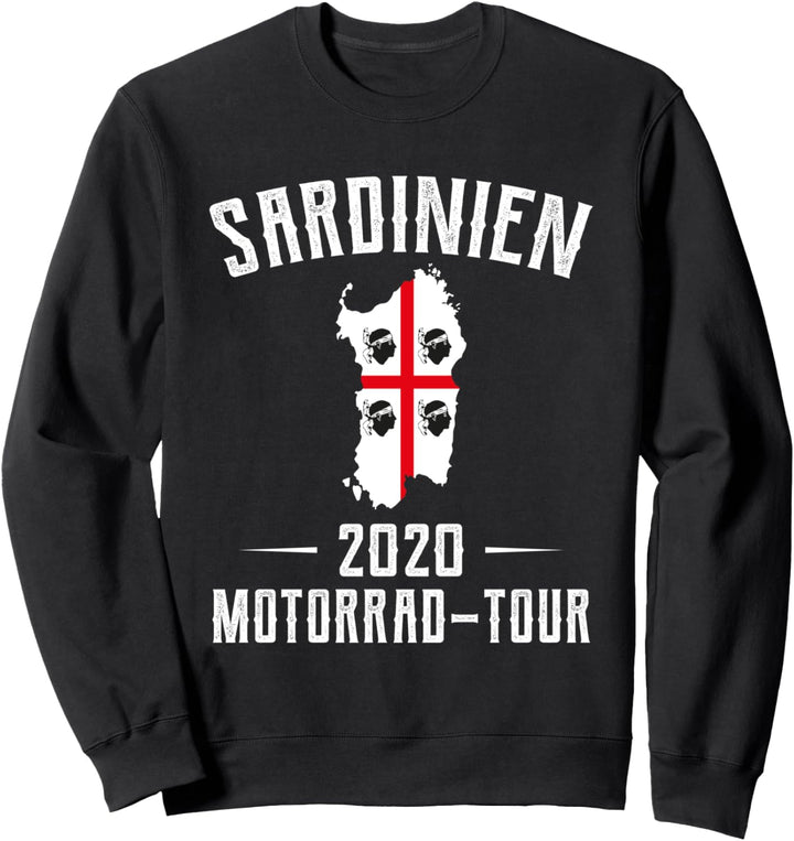 Sardinien Flagge Fahne Motorrad Tour Italien Wandern Sweatshirt